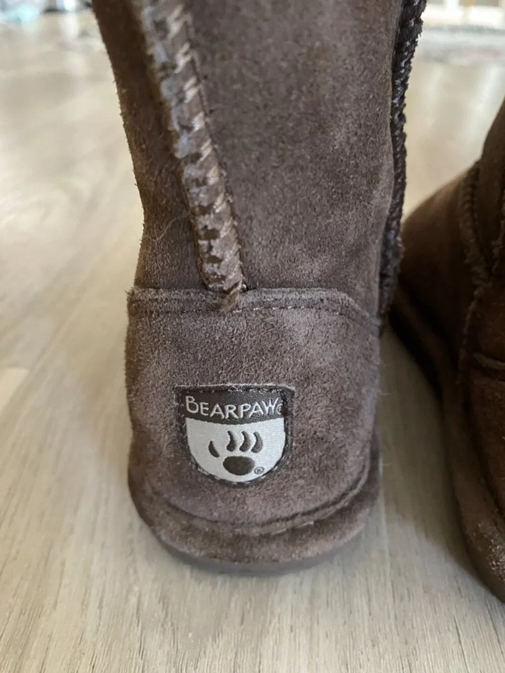 BEARPAW Evangeline Tall Youth Suede Boots Kids Size 1 Like New